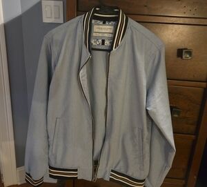 Denim & Flower Ricky Singh Sky Blue Bomber Jacket